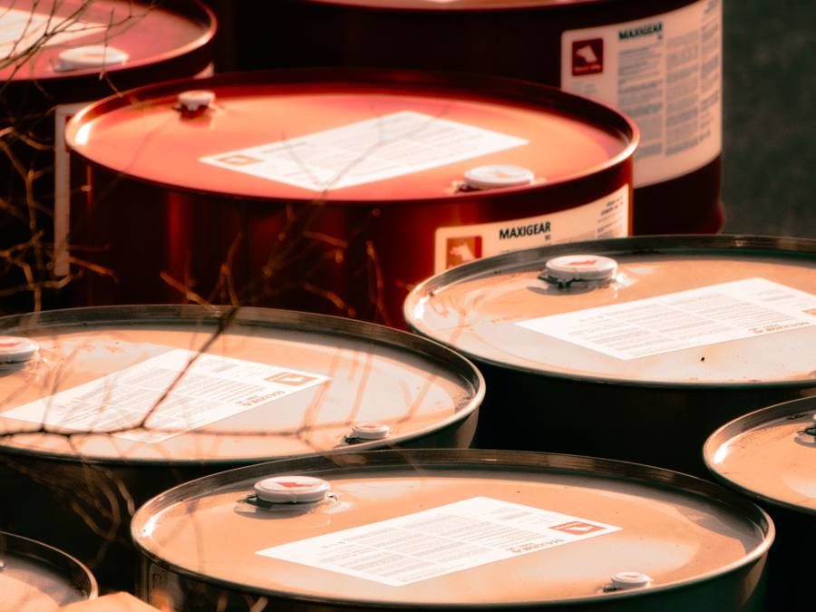 Steel drums of polyurethane raw material